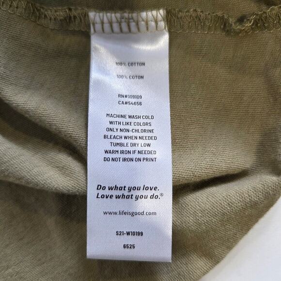 LIFE IS GOOD Womens XL Girls Night Out Camping Hoodie/ Tunic Long Sleeve Green - Picture 6 of 6